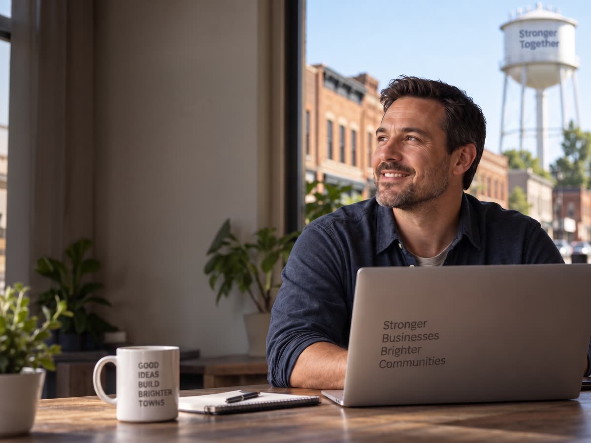 Inglewood business owner reviewing an AI report with a consultant over a video call